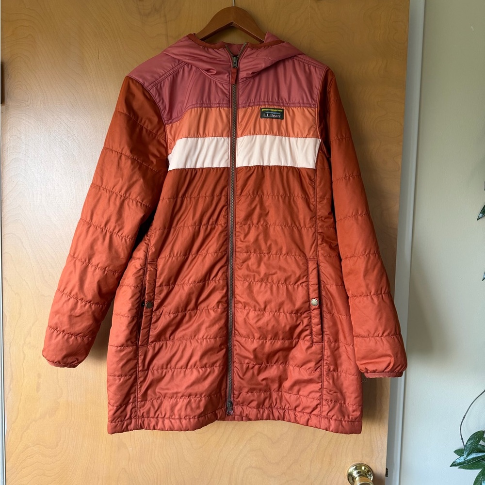 L.L. Bean Red Hooded Jacket